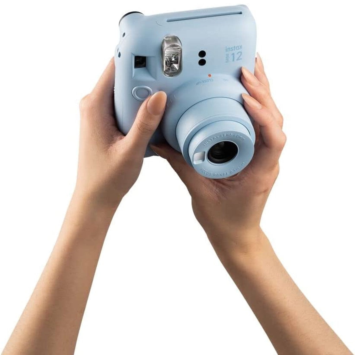 Camara fujifilm mini instax 12 flash -  autoexposicion -  azul pastel