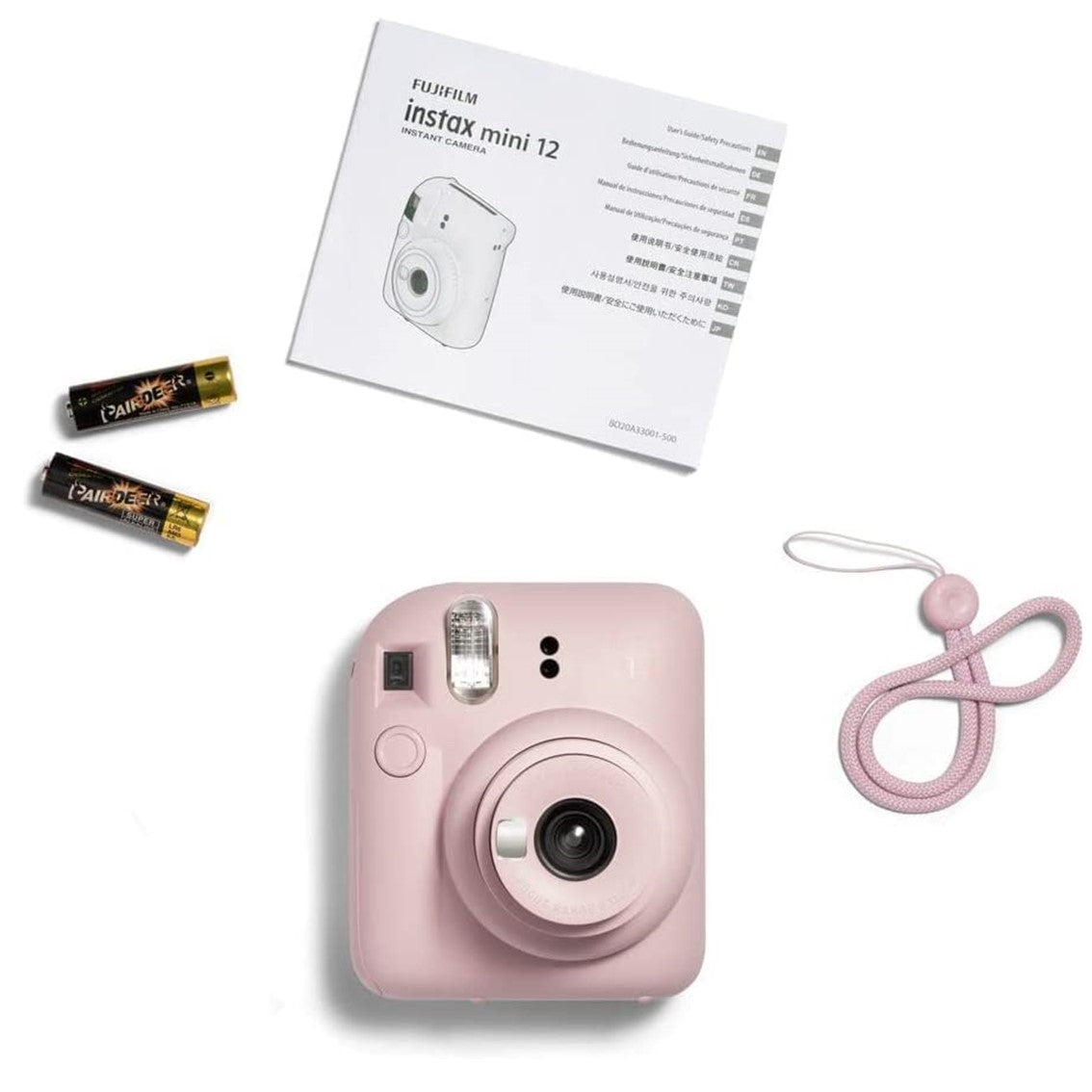 Camara fujifilm mini instax 12 flash -  autoexposicion -  rosa pastel