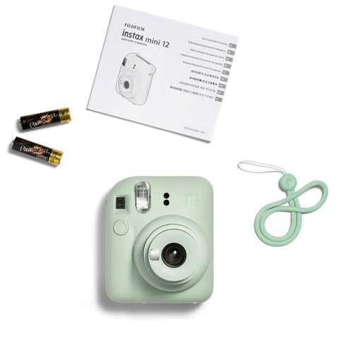 Camara fujifilm mini instax 12 flash -  autoexposicion -  verde menta