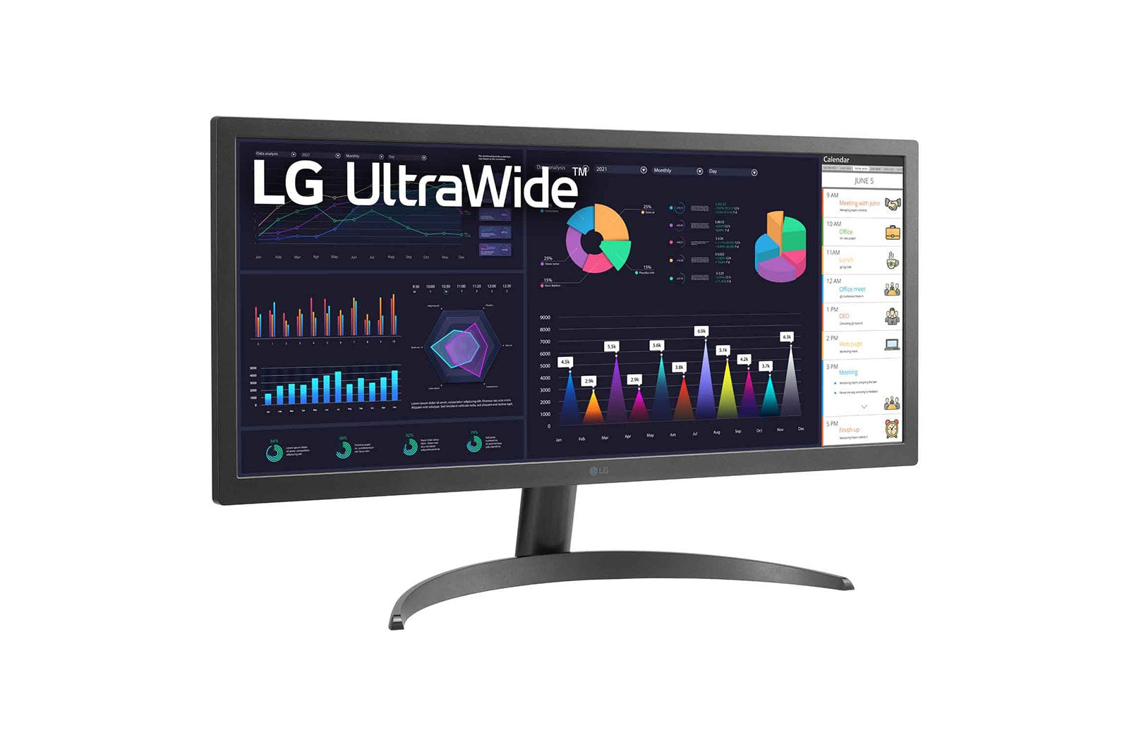 Monitor led ips lg 26wq500 25.7pulgadas 2560 x 1080  21:9 5ms hdmi