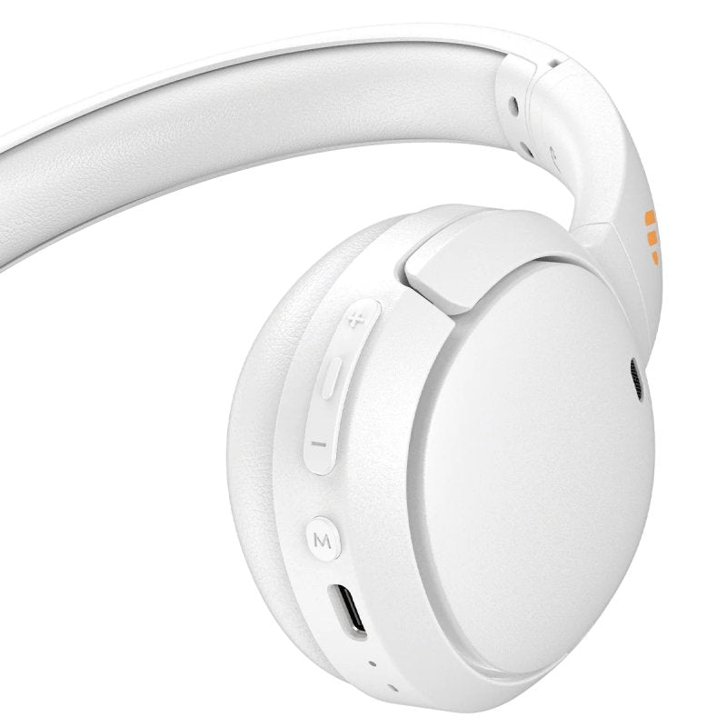 Auriculares edifier wh500 blanco - diadema - bluetooth - on - ear - 40h bateria