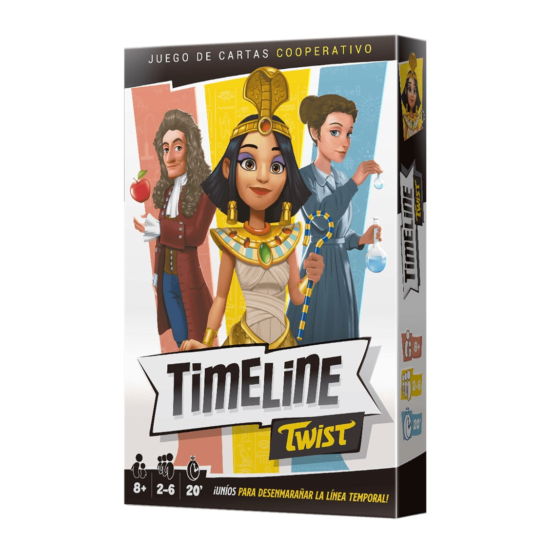 Juego de mesa timeline twist edad recomendada 7 años