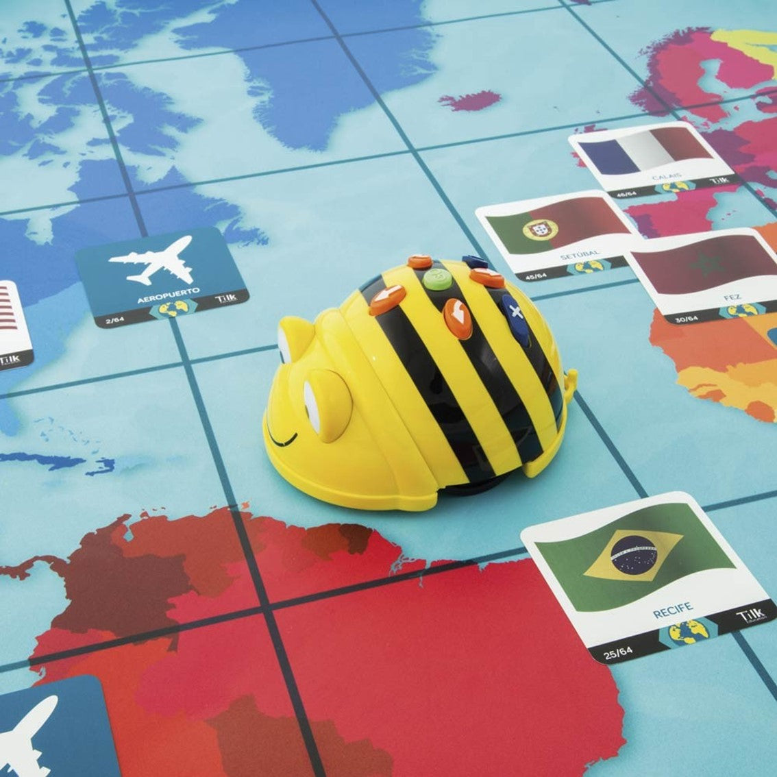 Primaria mapa mundi tilk bee - bot tapete + actividades
