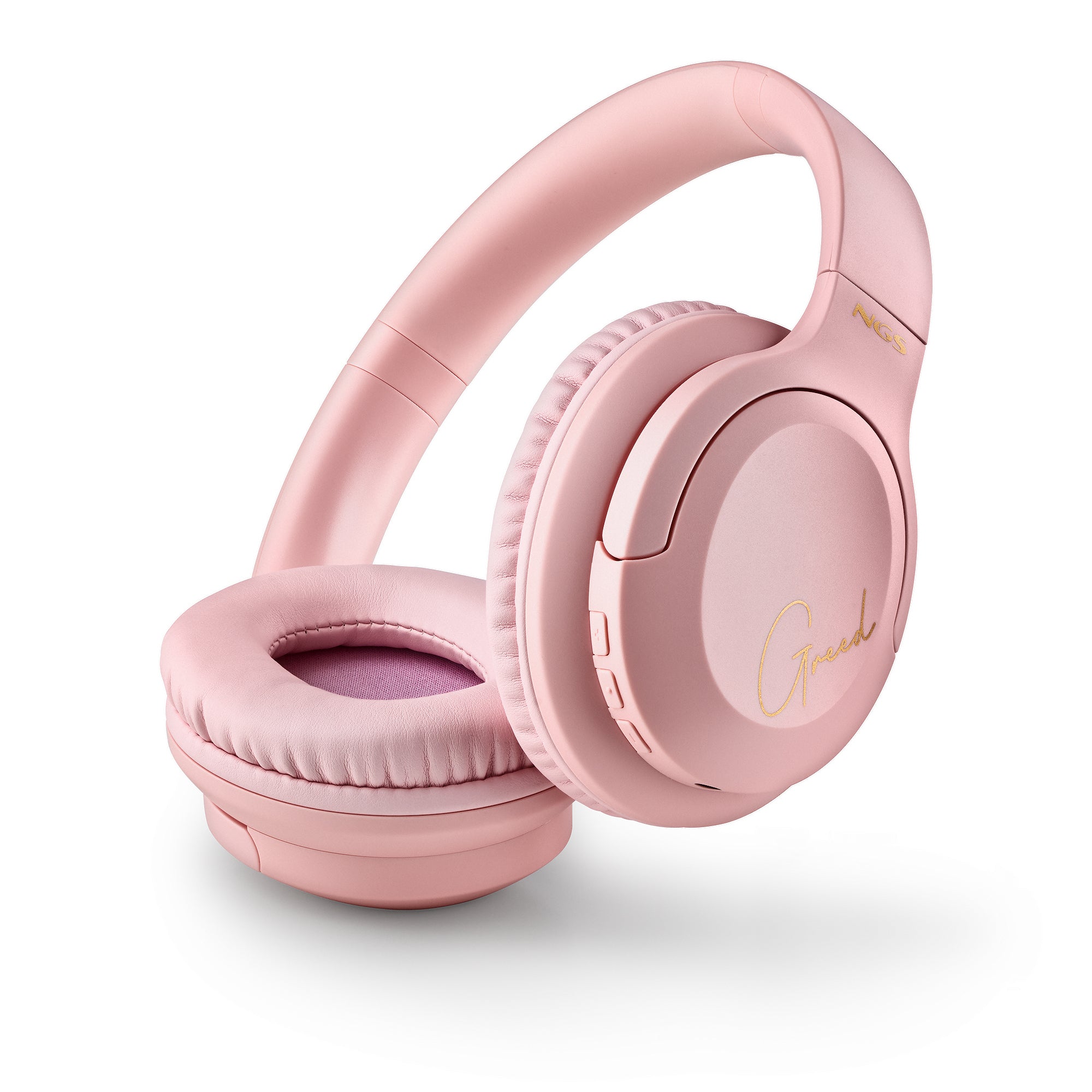 Auriculares inalambricos ngs artica greed rosa