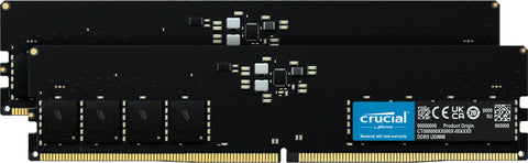 Memoria ram ddr5 32gb 2x16gb crucial - udimm - 5600 mhz - pc4 44800 - cl46