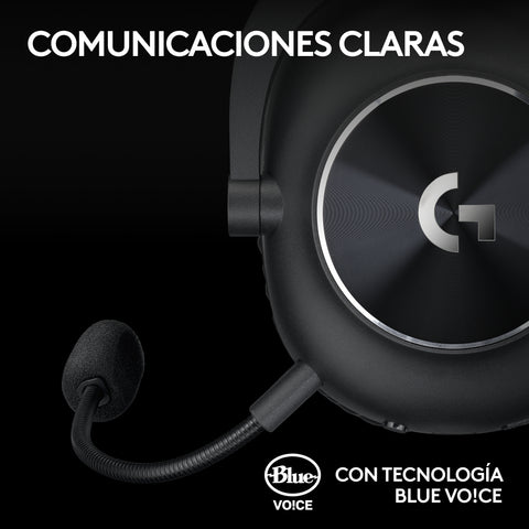 Auriculares gaming logitech g pro x 2 inalámbricos con lightspeed negros