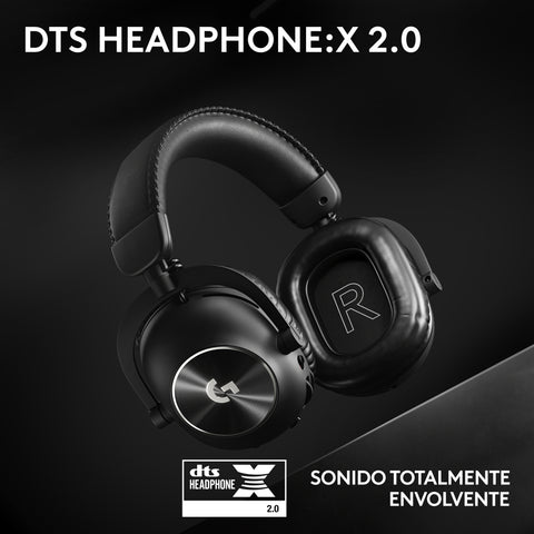 Auriculares gaming logitech g pro x 2 inalámbricos con lightspeed negros