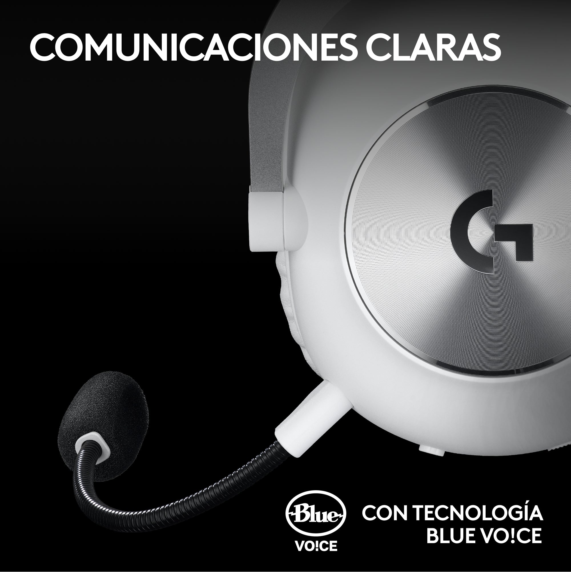 Auriculares gaming logitech g pro x 2 inalámbricos con lightspeed blancos