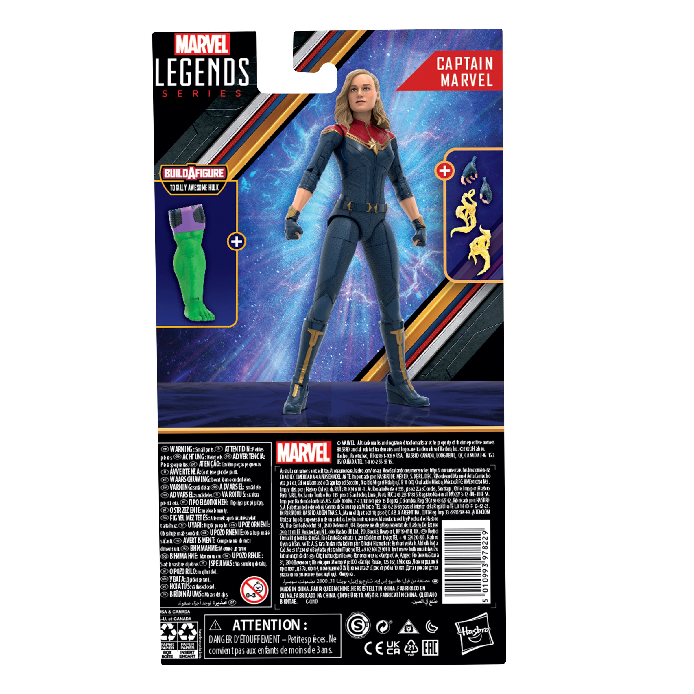 Figura hasbro marvel legends series capitana marvel