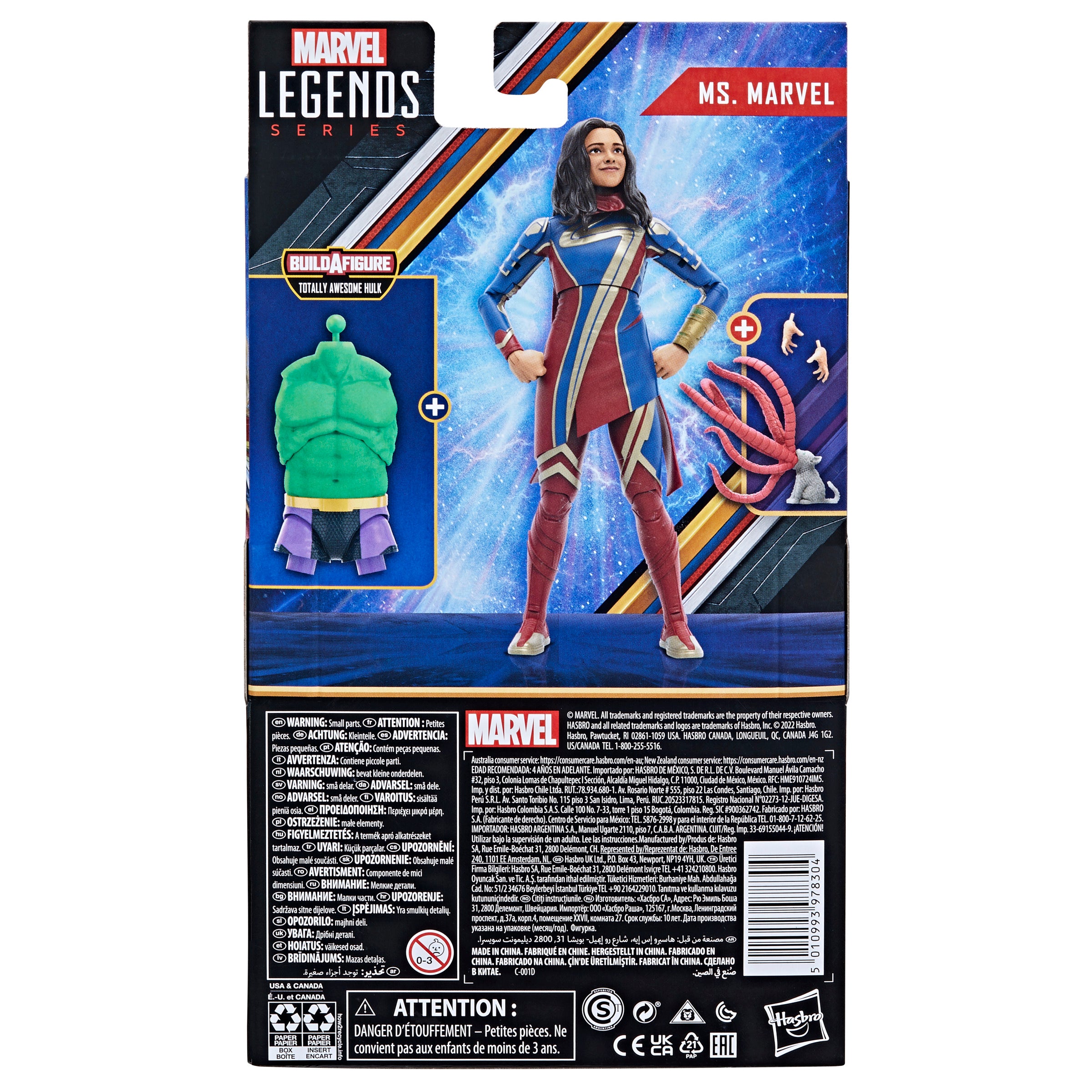 Figura hasbro marvel legends series ms. marvel