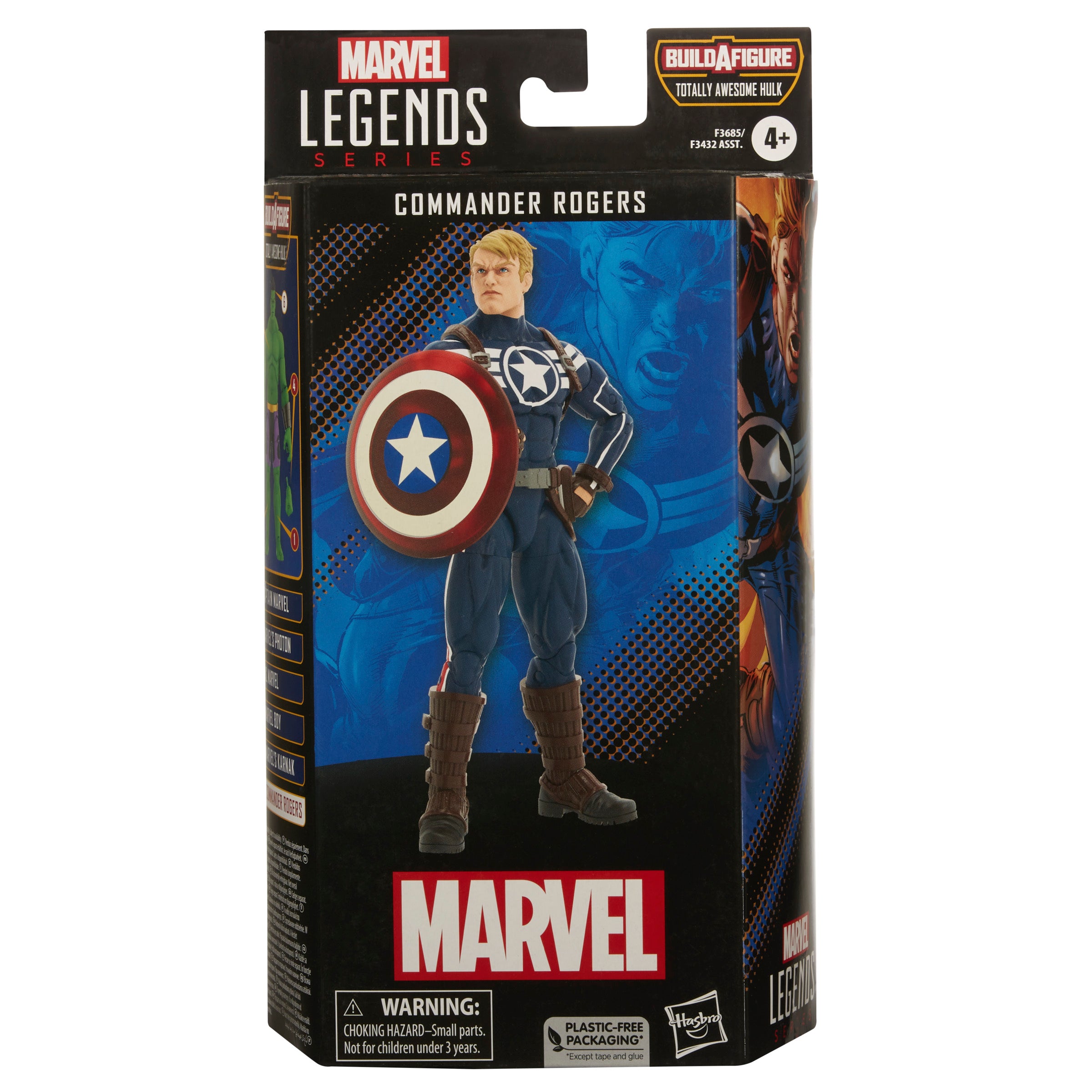 Figura hasbro marvel legends series comandante rogers