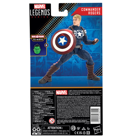 Figura hasbro marvel legends series comandante rogers