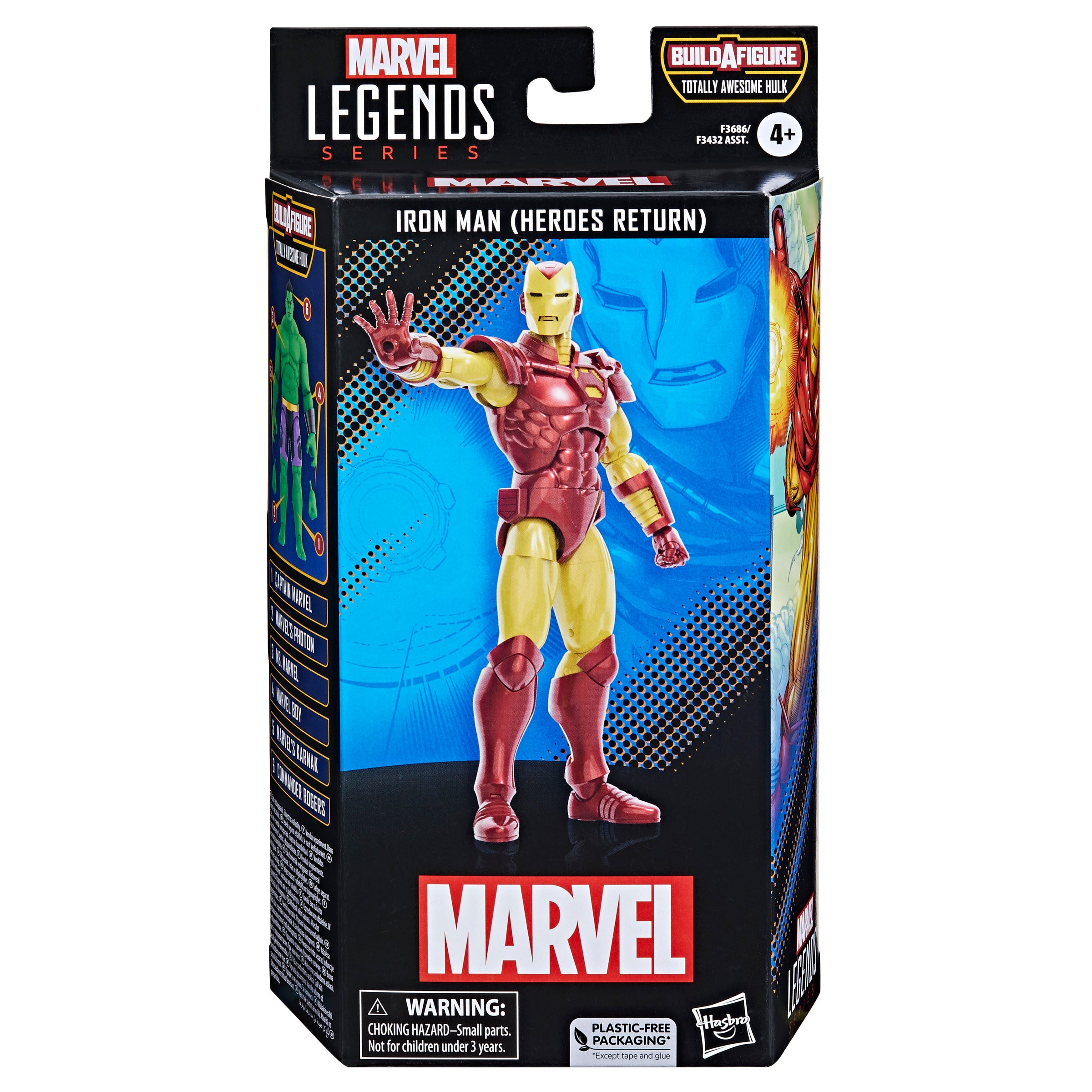 Figura hasbro marvel legends iron man (heroes return)