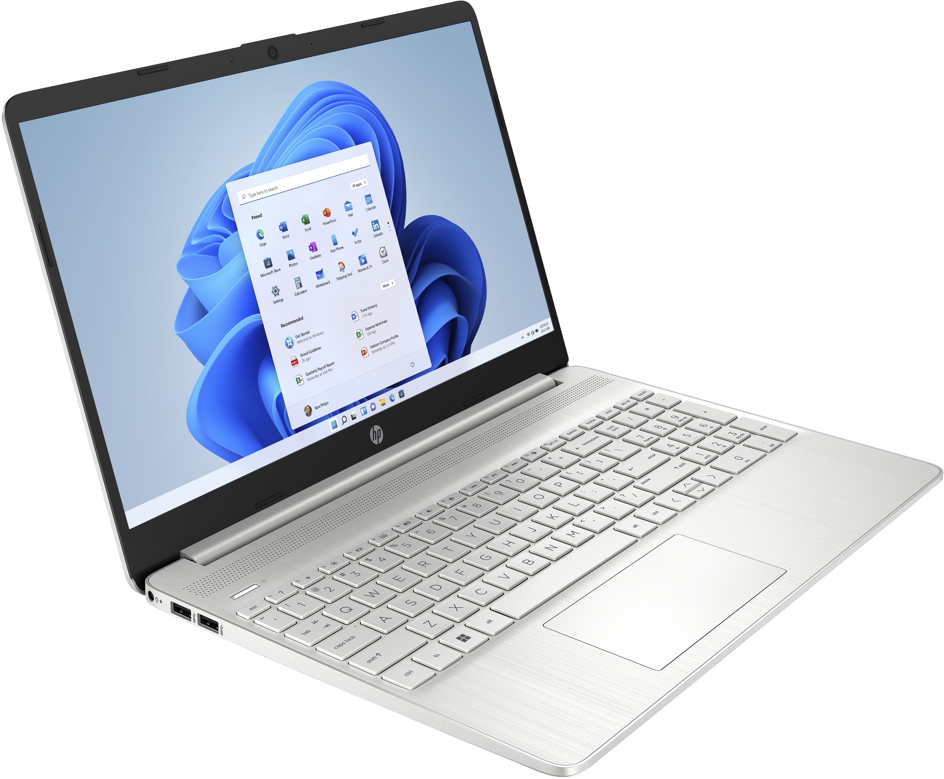 Portatil hp 15s - fq5015ns i5 - 1235u -  15.6pulgadas -  8gb -  ssd512gb -  w11 -  plata natural