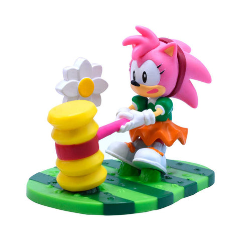 Figura sonic con diorama para montar 8cm 1 unidad aleatoria