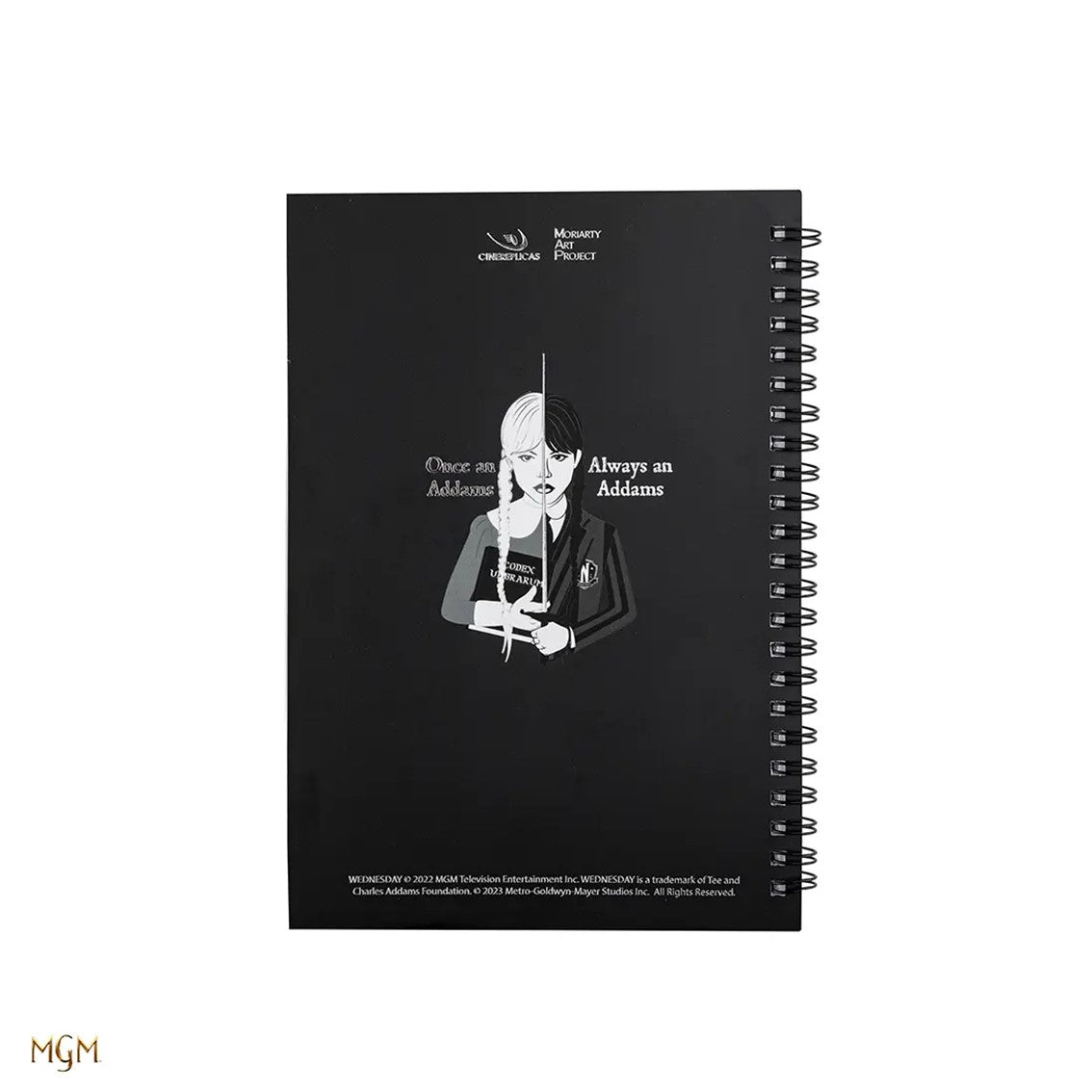 Libreta cinereplicas wednesday addams -  miercoles y violonchelo