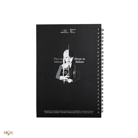 Libreta cinereplicas wednesday addams -  miercoles y violonchelo