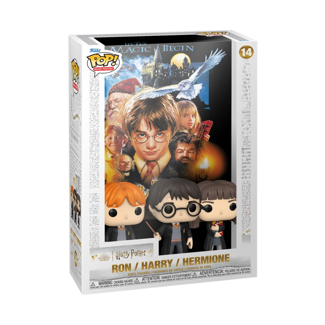 Funko pop movie poster harry potter & la piedra filosofal harry hermione & ron 69703