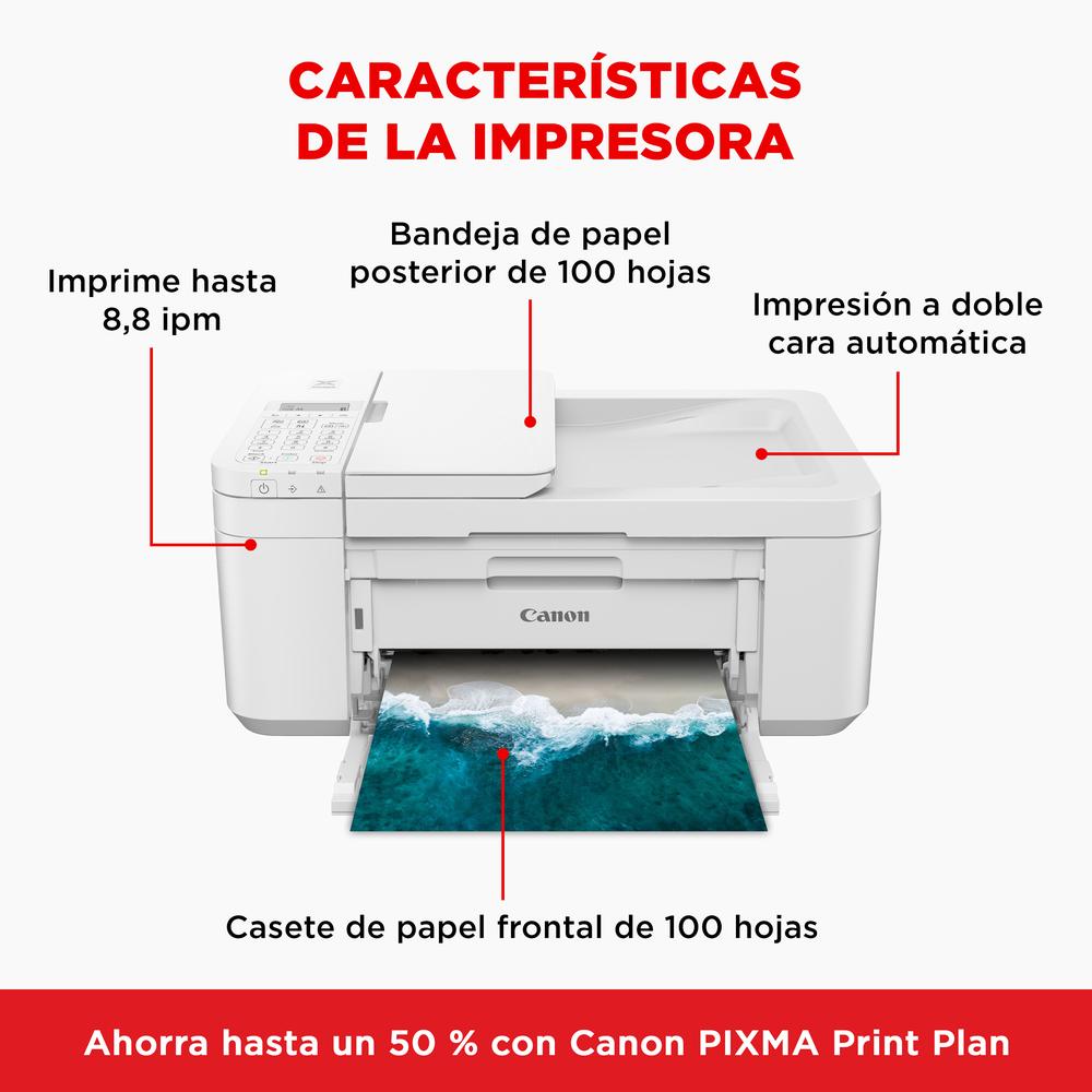 Multifuncion canon pixma tr4751i inyeccion color a4 wifi pixma print plan blanca