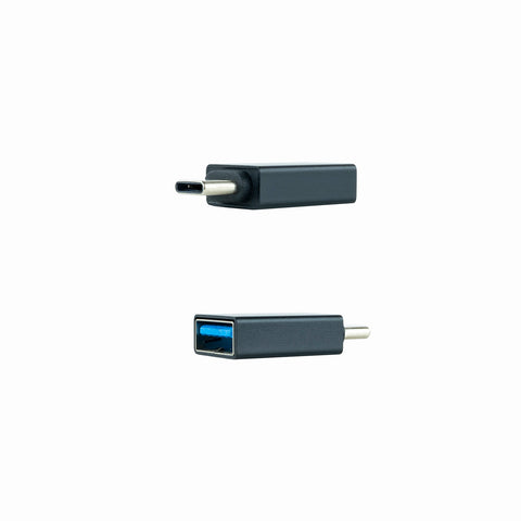 Adaptador usb tipo a a usb tipo c nanocable negro - hembra -  macho