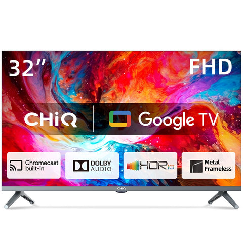 Tv chiq 32pulgadas led l32m8tg fhd  google tv tv hdmi usb metal