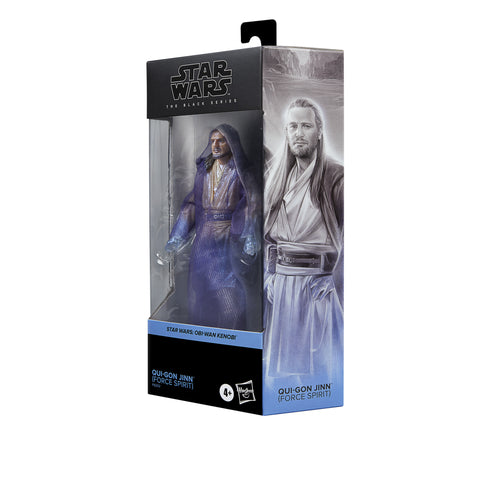 Figura hasbro star wars the black series obi - wan kenobi qui - gon jinn spirit