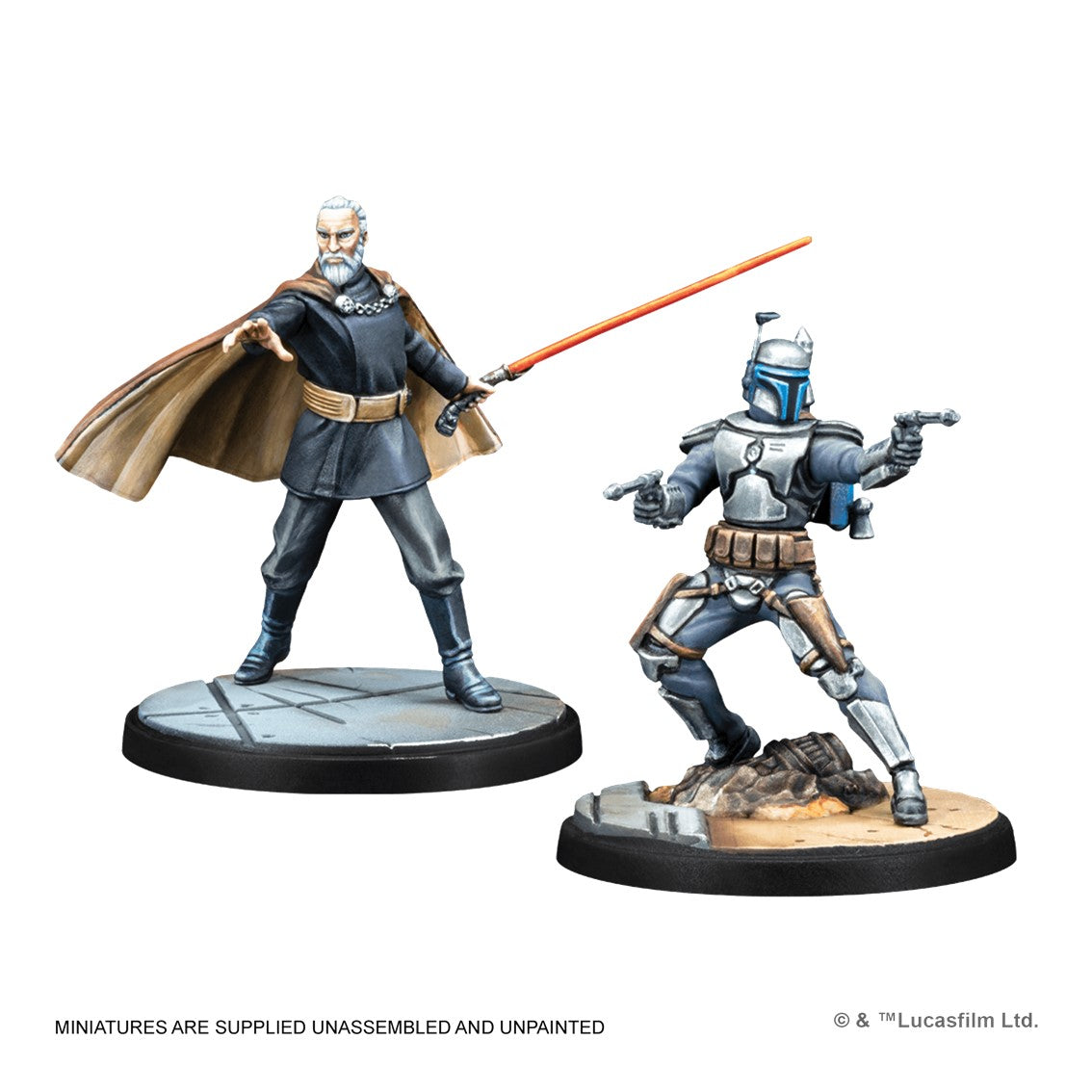 Juego de mesa star wars shatterpoint twice the pride count dooku squad pack