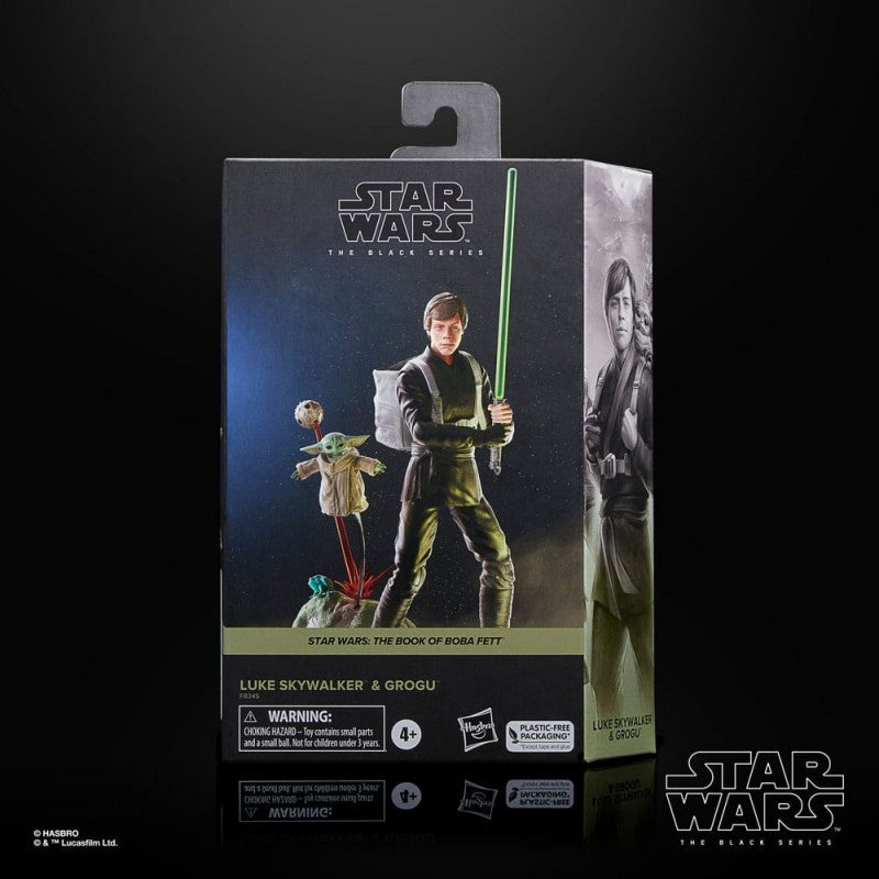 Figura hasbro star wars the black series luke skywalker & grogu