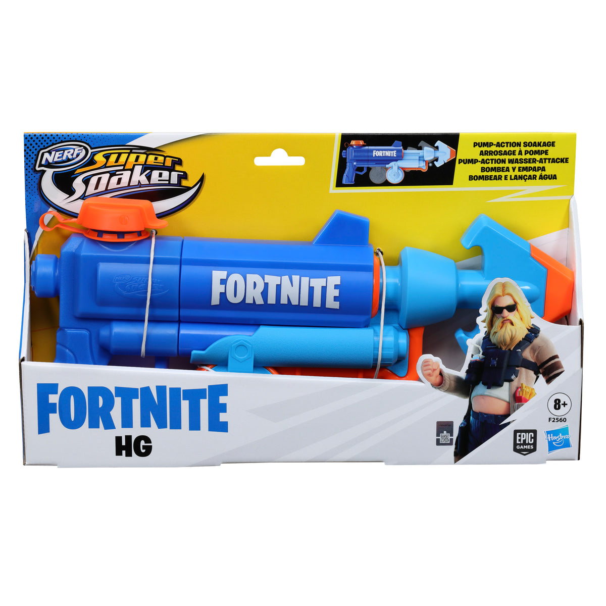 Pistola hasbro nerf super soaker fortnite hg