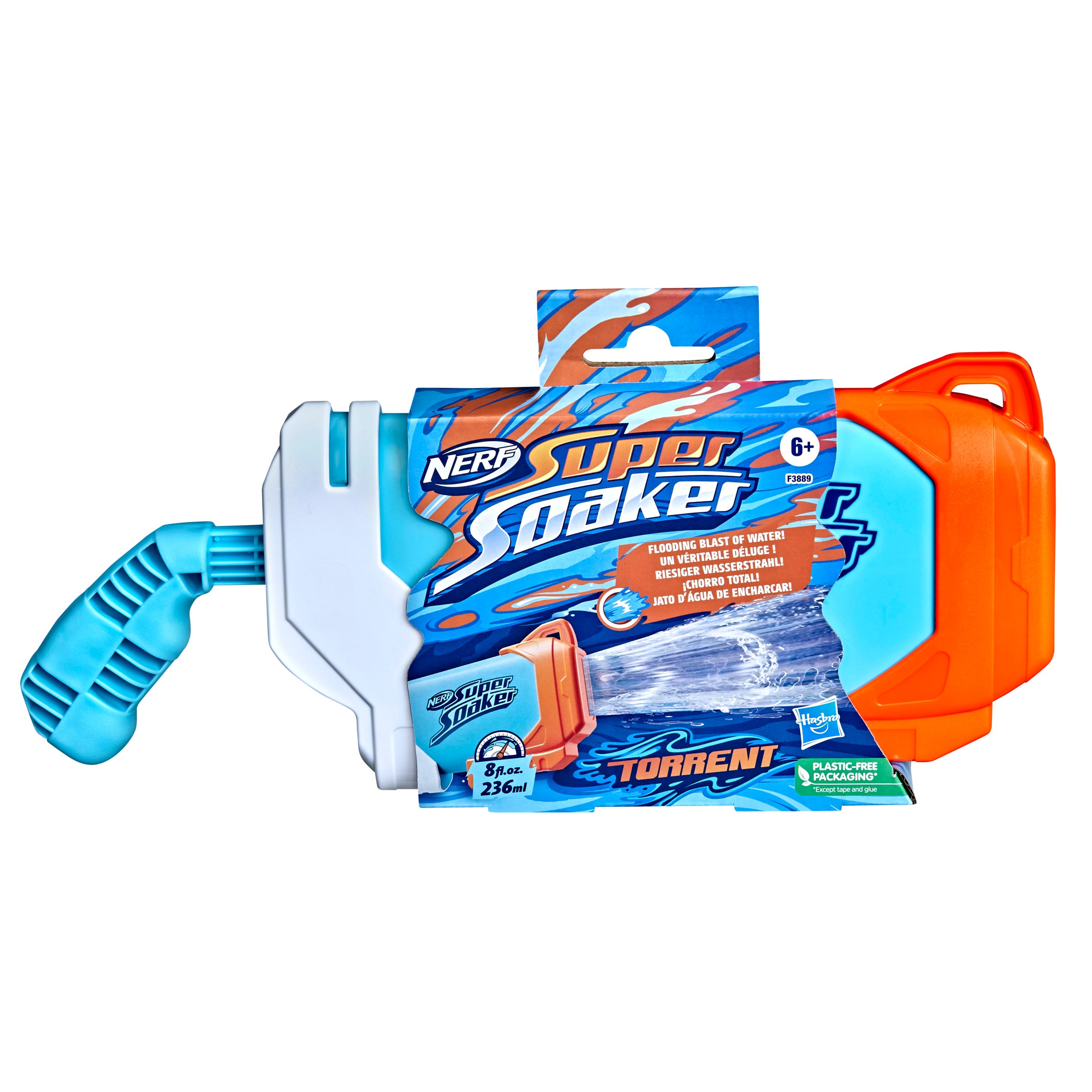 Pistola hasbro nerf super soaker torrent