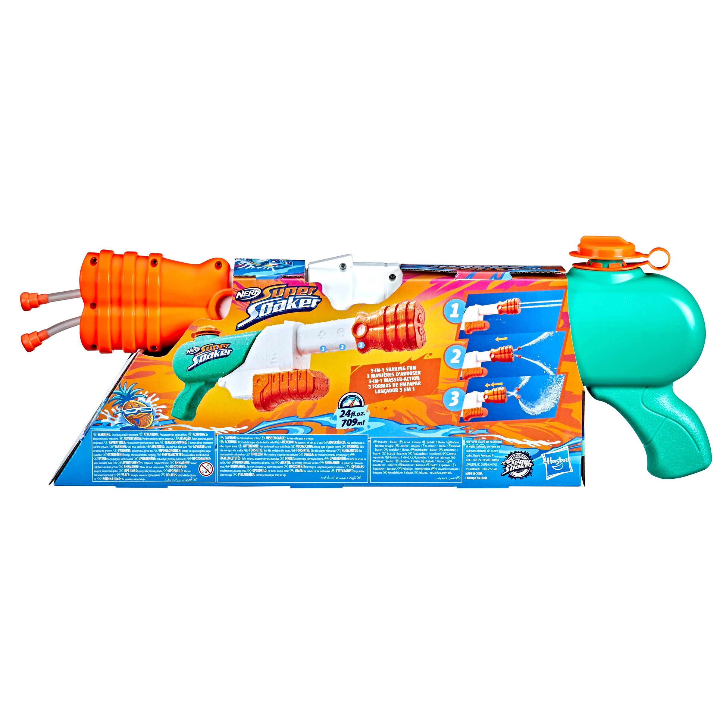 Pistola hasbro nerf super soaker hydro frenzy