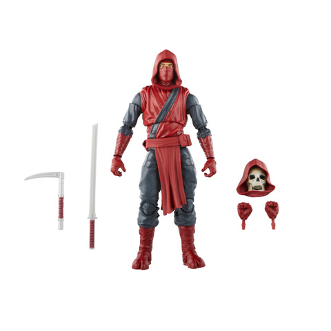 Figura hasbro marvel knights legends series build a figure mindless one the first ninja