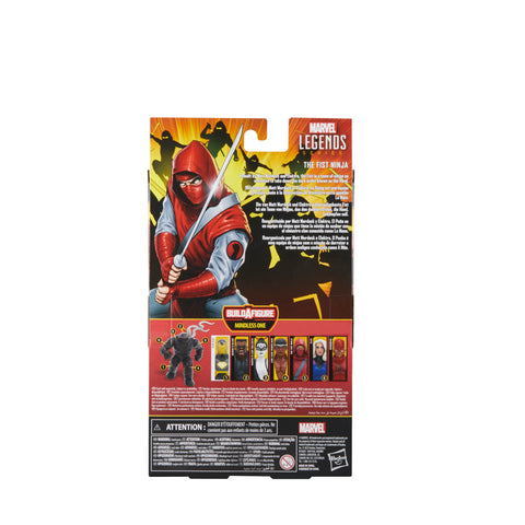 Figura hasbro marvel knights legends series build a figure mindless one the first ninja