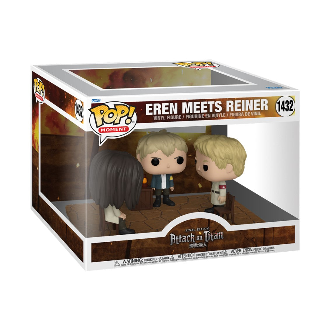 Funko pop moment animacion attack on titan s5 eren reunion con reiner 67932