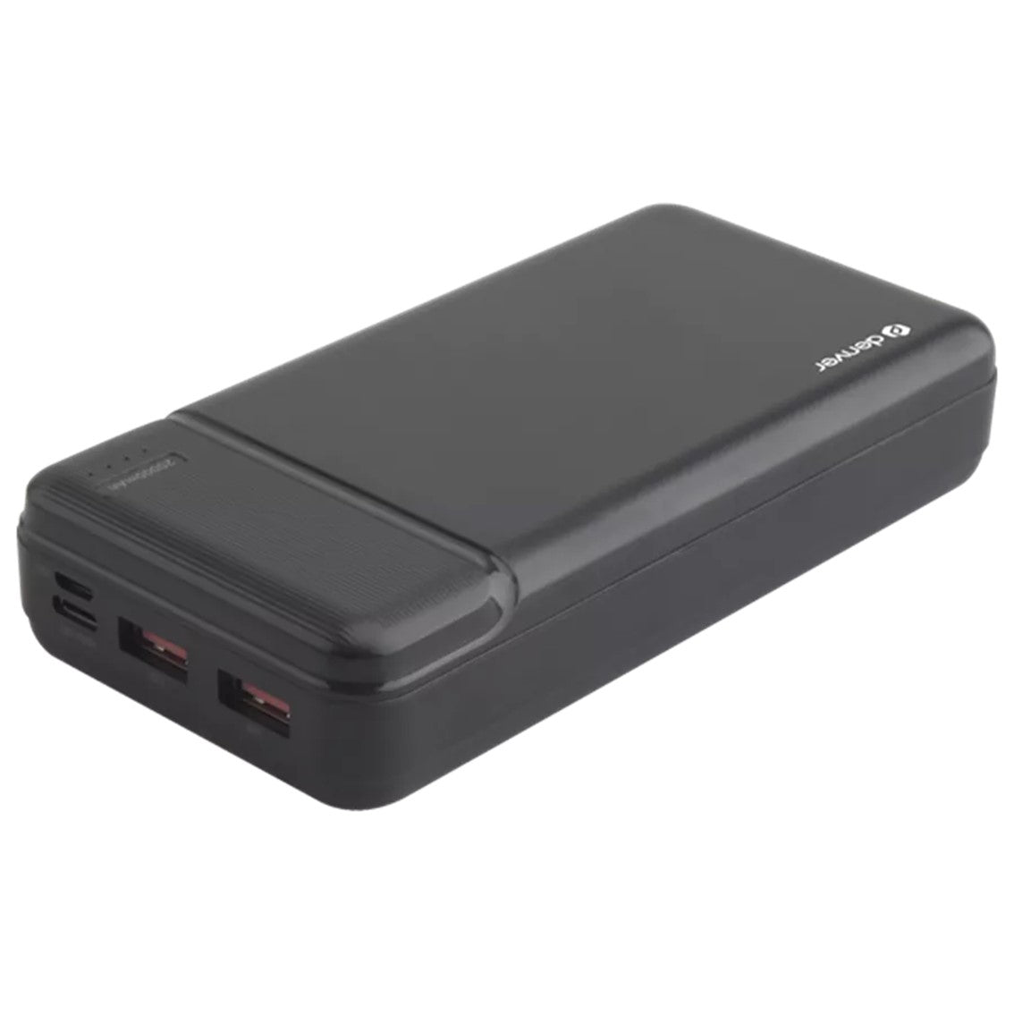 Bateria externa portatil powerbank denver pqc - 20007 20000mah usb tipo a -  usb tipo c -  micro usb