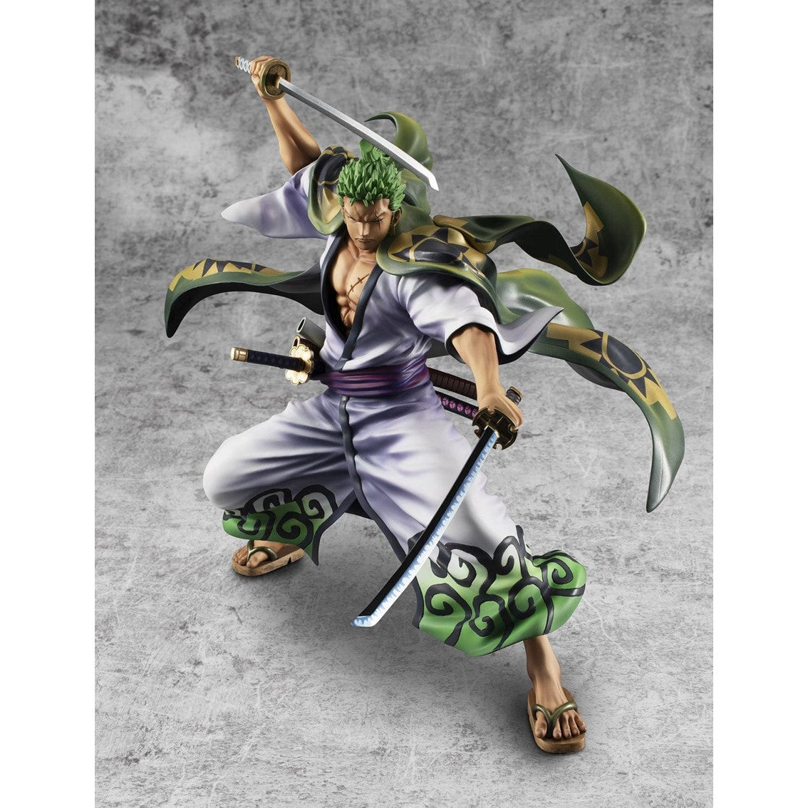 Figura megahouse one piece zoro juro portrait of pirates warriors aliance