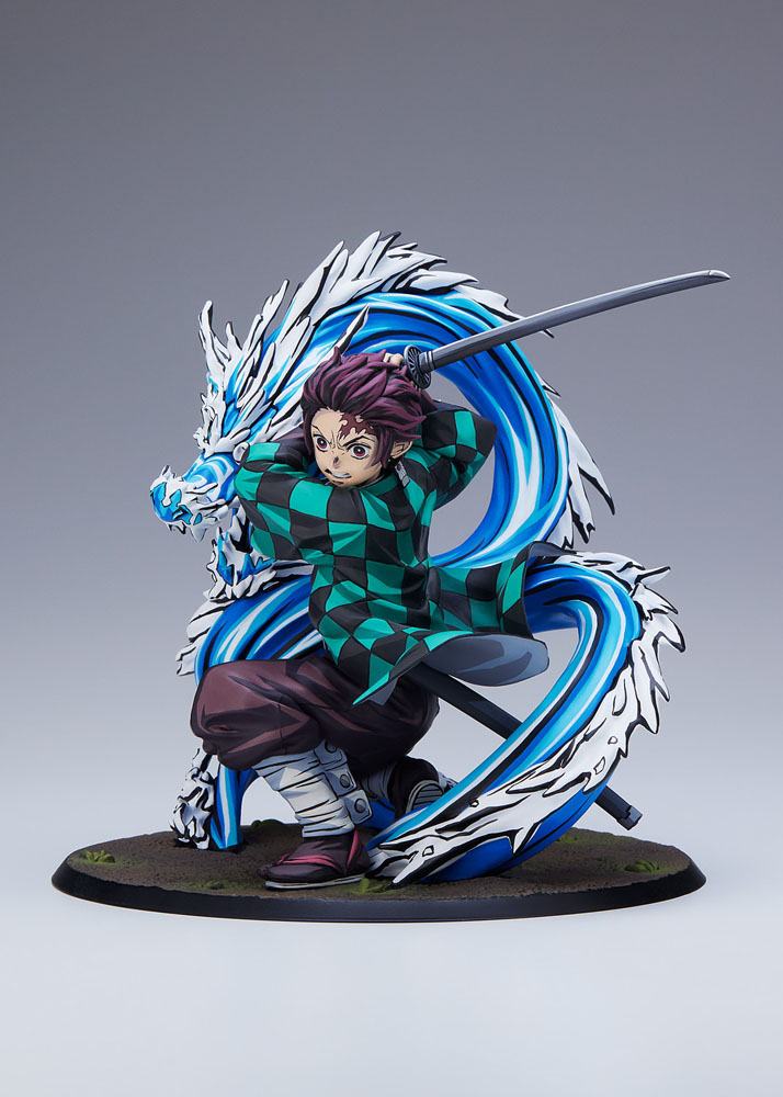 Estatua aniplex demon slayer kimetsu no yaiba tanjiro kamado 1 - 8 ver.19 cm