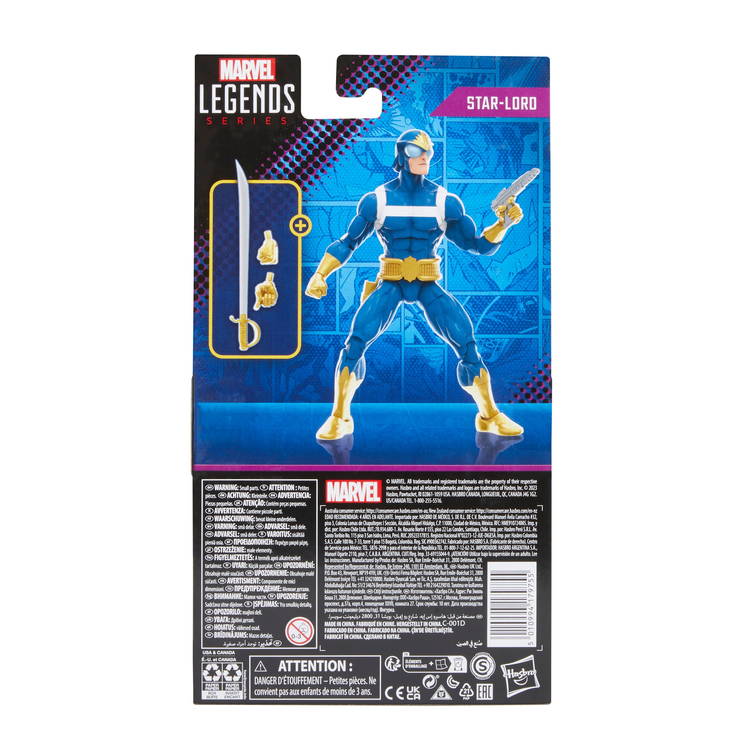 Figura hasbro marvel legends guardianes de la galaxia star -  lord