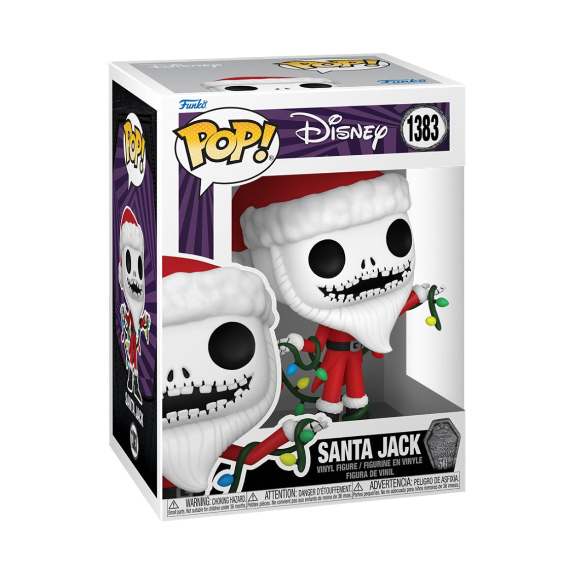Funko pop disney the nightmare before christmas 30th santa jack 72386