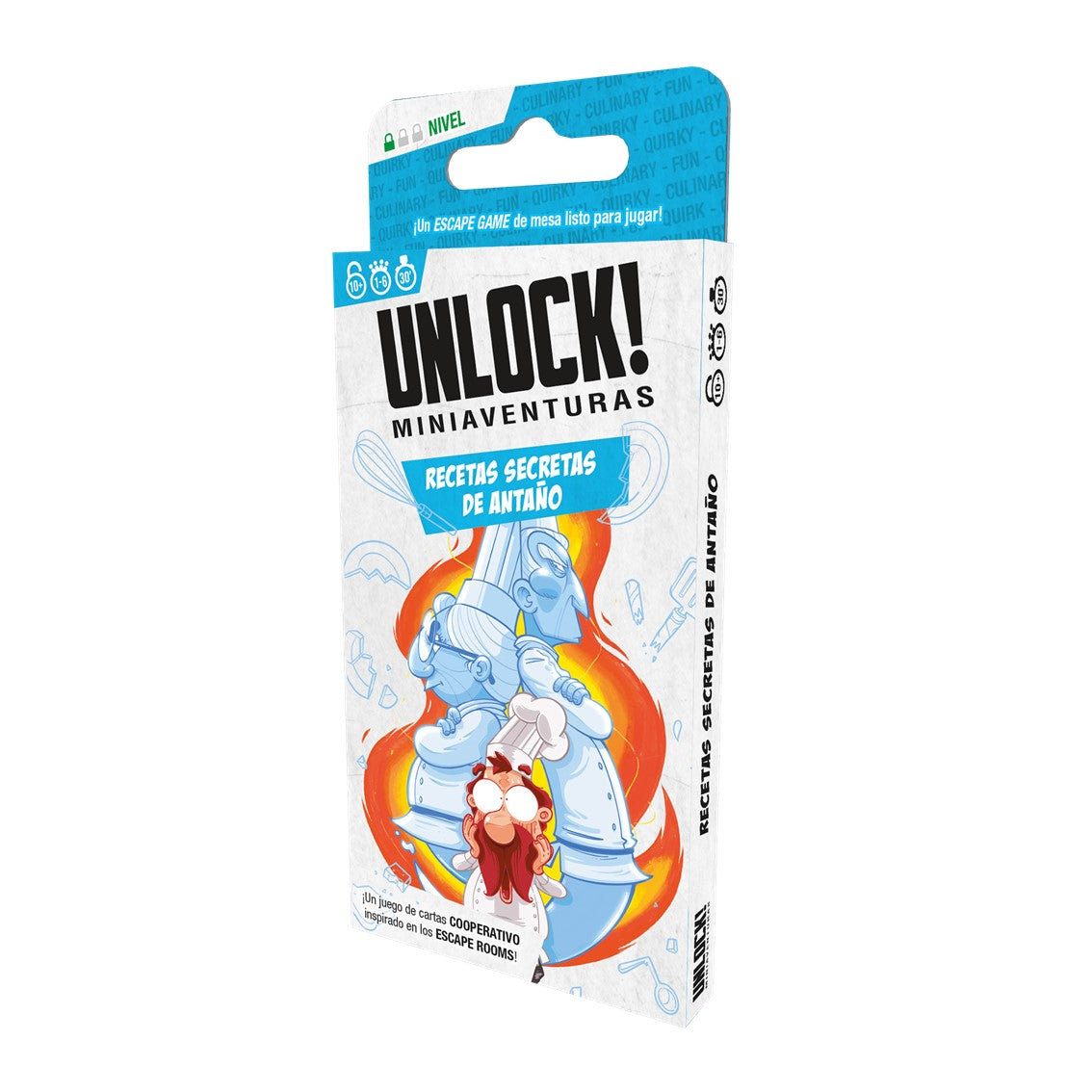 Juego de mesa unlock! miniaventuras recetas secretas de antaño edad recomendada 10 años