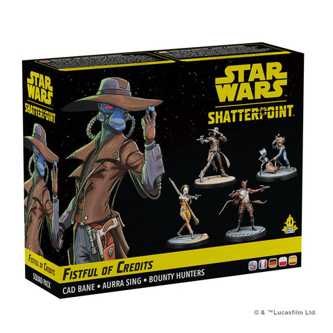 Juego de mesa star wars shatterpoint fistful of credits cad bane squad pack edad recomendada 14 años