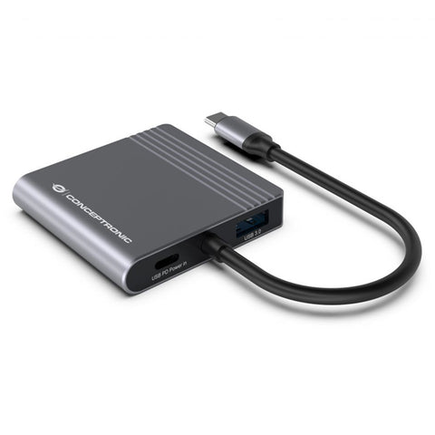 Hub usb tipo c conceptronic donn13g 2 x hdmi - 1 x usb 3.0 - 1 x usb tipo c