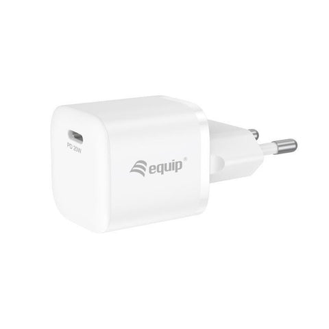 Pack 25 unidades cargador de pared equip 245530 pd 1 x usb tipo c - 20w - carga rapida