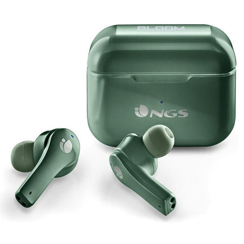 Auriculares inalambricos ngs artica bloom green bluetooth 5.1 + estuche de carga - verde