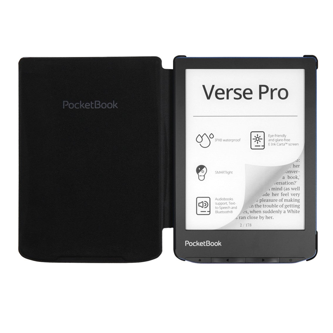 Pocketbook funda shell series verse + verse pro - negro