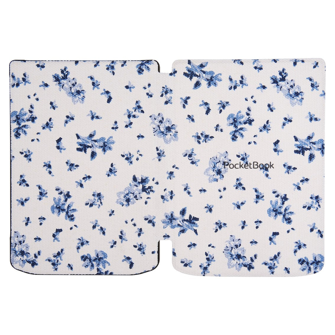 Pocketbook funda shell series verse + verse pro - patron flores blanco azul
