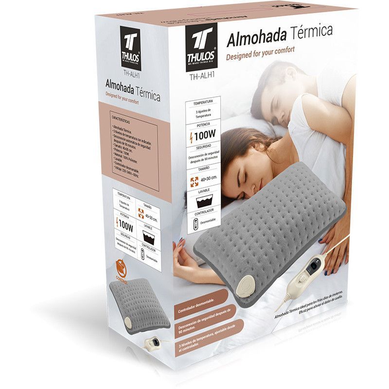 Almohadilla electrica thulos th - alh1 100w - 3 temperaturas