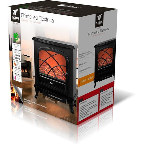 Chimenea electrica thulos th - cy03 1000w - 2000w