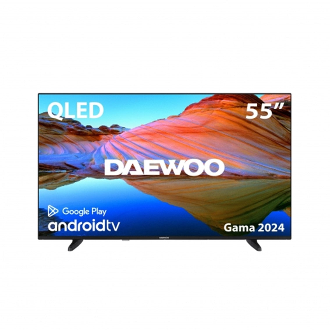 Tv daewoo 55pulgadas qled 4k uhd - 55dm62qa - android tv