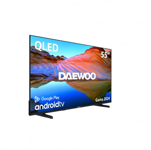 Tv daewoo 55pulgadas qled 4k uhd - 55dm62qa - android tv